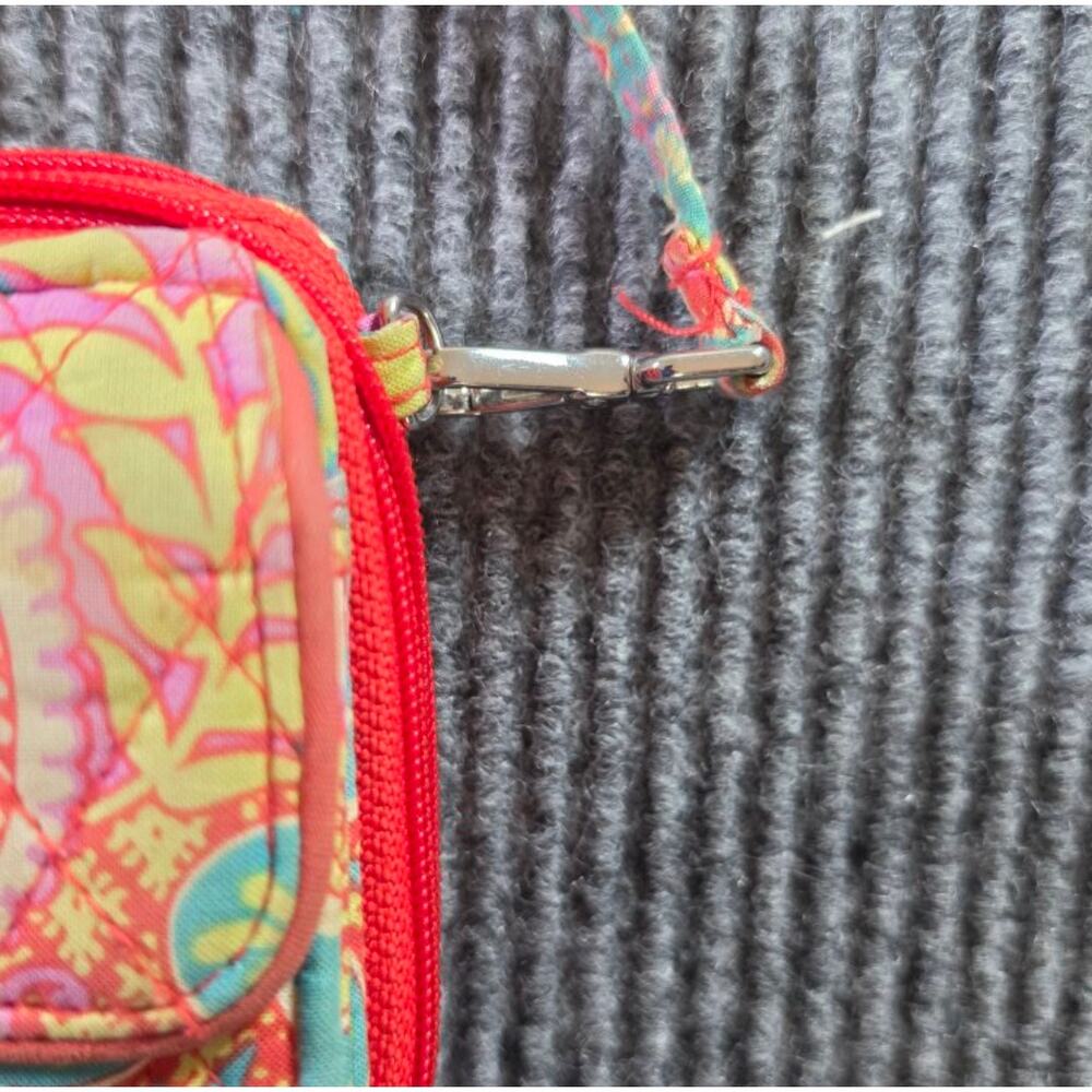 Vera Bradley Women's Multicolor Pretty in Paisley All-In-One Crossbody Wallet - Picture 8 of 10
